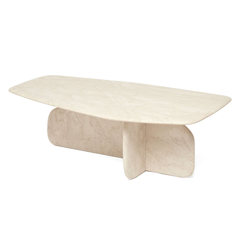 Celine Marble Cocktail Table, Biscuit