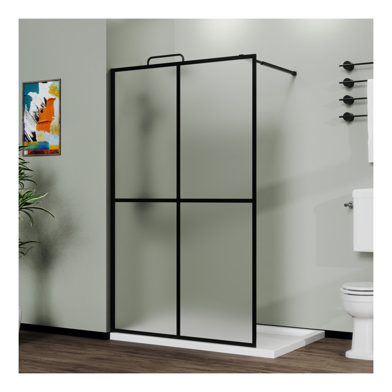Porte de douche en verre trempé givré 34 po x 72 po Goodyo