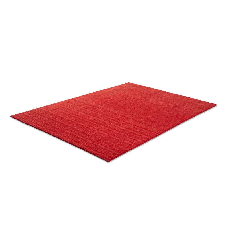 Uniform Color Wool Hand Woven Area Rug, Rectangle 60cm x 90cm