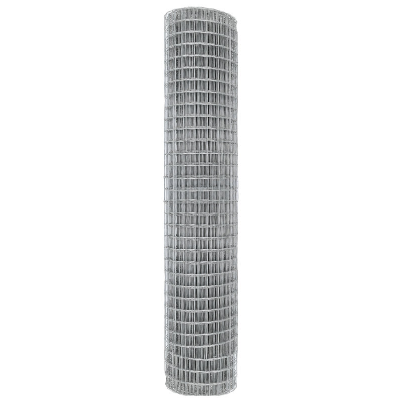 Galvanized Steel Border Fencing, 160 x 1000 x 0.2 cm, Silver