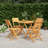 Tirmen Octagonal 4 - Person 85Cm Long Teak Dining Set