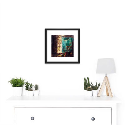The Port Dock Expressionist 1 Piece Single Picture Frame Painting