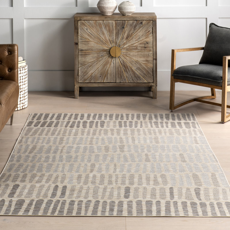 Briseis Geometric Indoor/Outdoor Area Rug, Rectangle 63" x 90"
