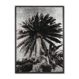 Venice Palm Trees Silver Leaf Print