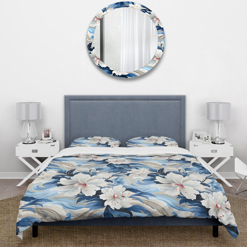Ensemble de housse de couette Seaside Reflections, Housse de couette simple + 1 taie décorative stan