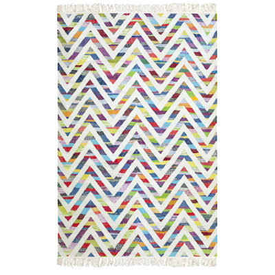 Umana Rectangle 200 cm x 140 cm Geometric Flatweave Kilim