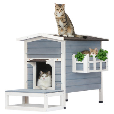 Maison d'extérieur pour chat Creegan