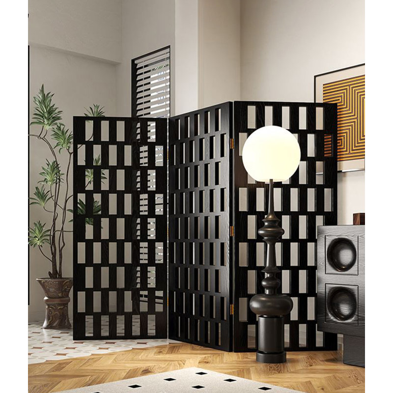 Cloison en bois multi-panneaux, 74.8" H x 19.69" W x 0.71" D