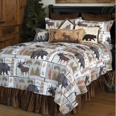Vintage Lodge 3-piece Queen quilt set