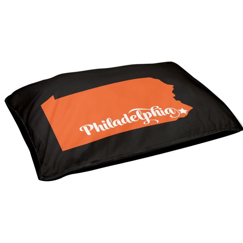 Coussin d'extérieur pour chien Home Sweet, Grand (l 50 po x P 40 po x H 7 po), Hockey, Home Sweet Outdoor Dog
