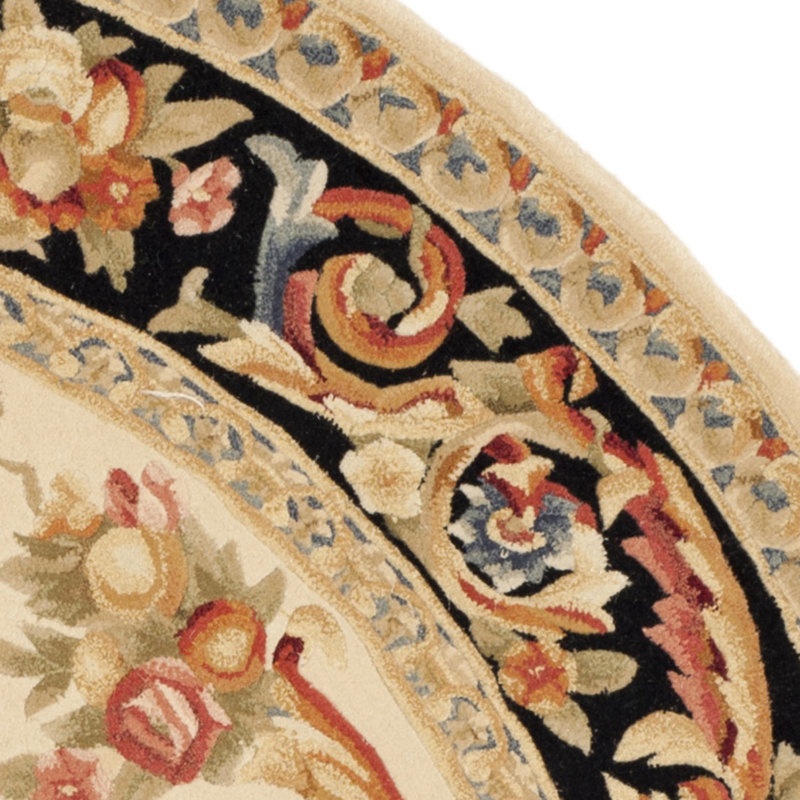 Priscila Hand Tufted Wool Oriental Rug, Round 8'