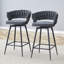 Tabourets rotatifs à pieds hauts avec coussins (ensemble de 2)-1952070818-1952070879