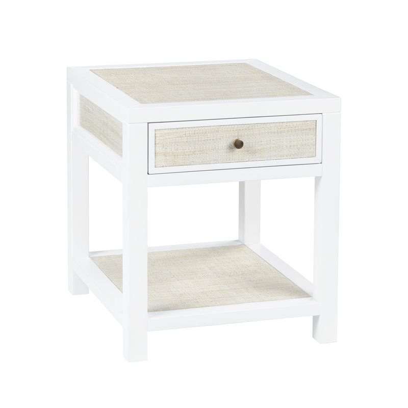 Mordcha 1 Drawer 1 Shelf End Table