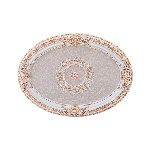 French Blanco Oval Chandelier Ceiling Medallion