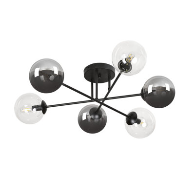 Cadesia Glass Semi Flush Mount