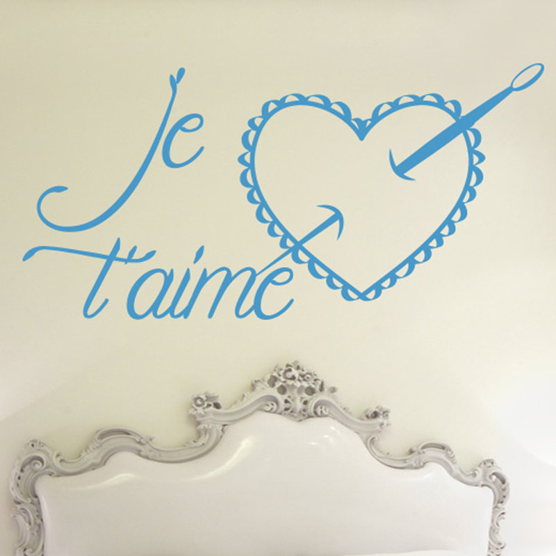 Wall Decal, Blue, Large