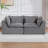 Boneless 74.8" Wide Comfy Cloud Couch Loveseat Sofa-1703571707