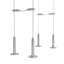 Crebessa 20 Bottle Wine Bottle Rack Silver