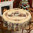 Multiple Christmas Snowman Pattern Designs Off-White Washable Polyester Tablecloth