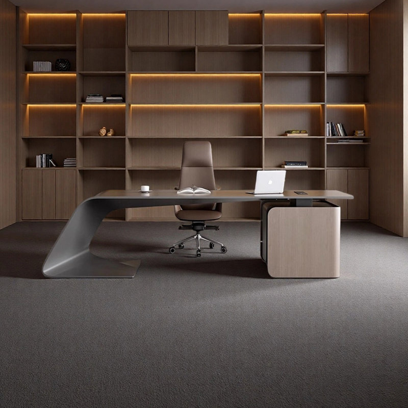 Office study computer desk, 29.53" H x 70.87" W x 29.53" D