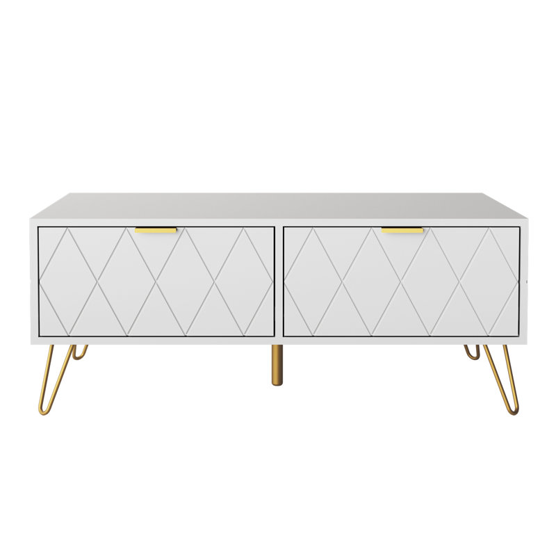 Joliet Coffee Table, White