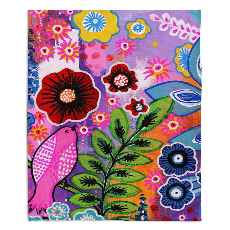 Hand Woven Throw Blanket, 68" W x 80" L