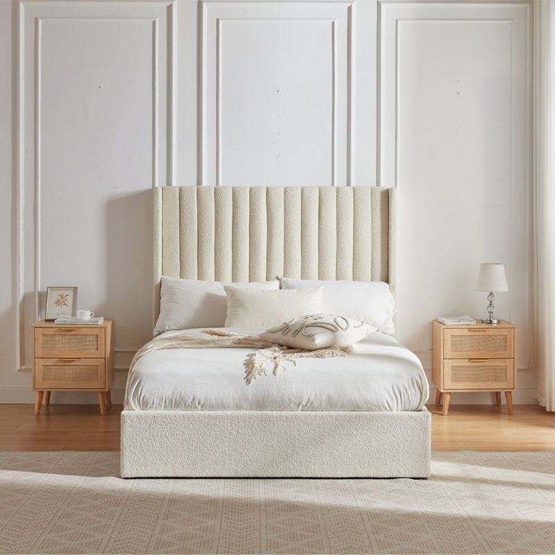 Adaha Upholstered Ottoman Storage Bed, Double (4'6)