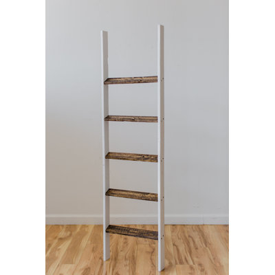 Two Tone Rustic 5 ft Blanket Ladder