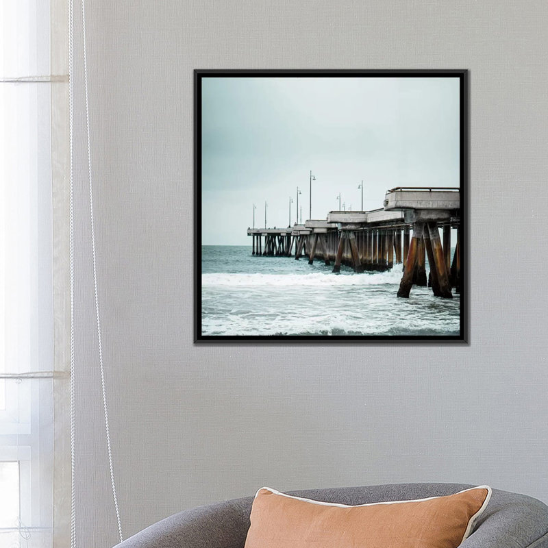 « pacific cool ii », reproduction de photo sur toile tendue, H 18 po x l 18 po x P 1,5 po, Pas de tapis, Toile encadrée noire