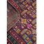 Tapis de couloir oriental mauve à motif géométrique traditionnel 4 x 9