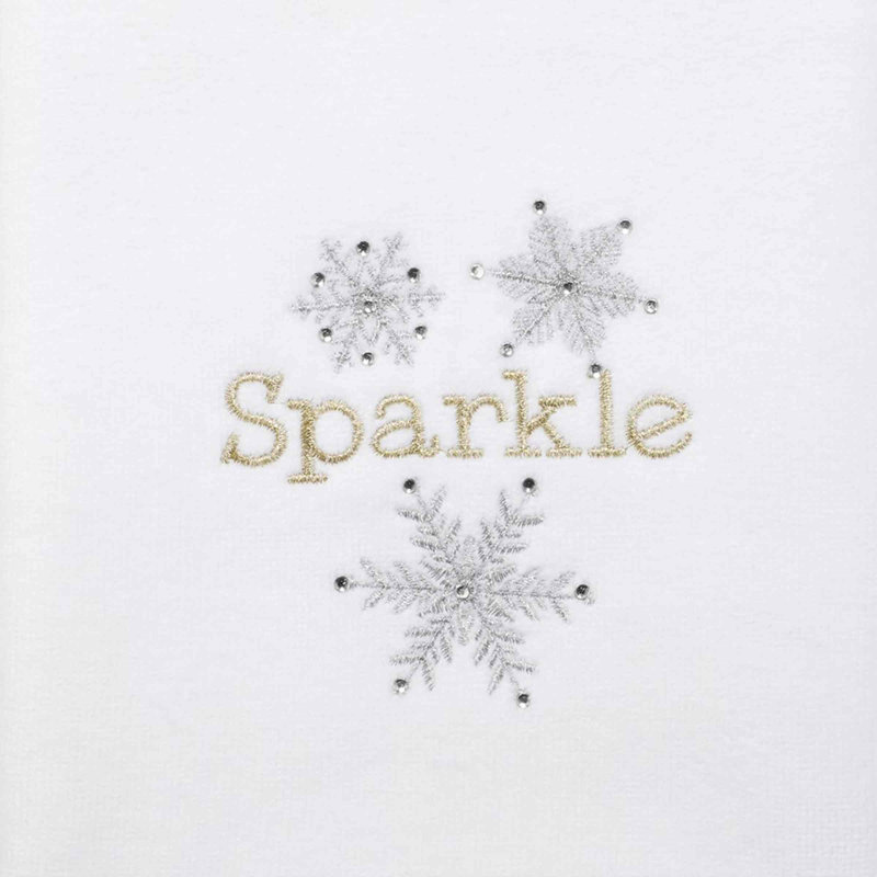 The Holiday Aisle® Snowflake 2-Pack Hand Towel Set