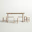 Potrero 3 - Person Solid Wood Solid Wood Top Trestle Dining Set