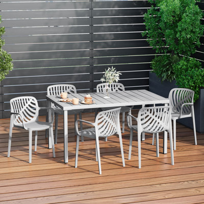 6-Person Outdoor Rectangular Dining Set