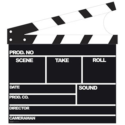 Film Clapper Cardboard Standup