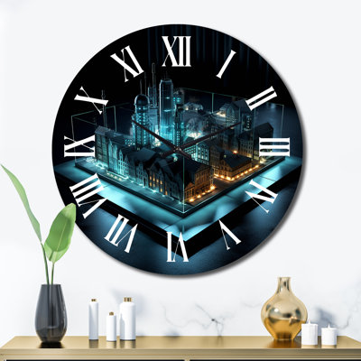 Horloge murale 3D 3D Cityscape