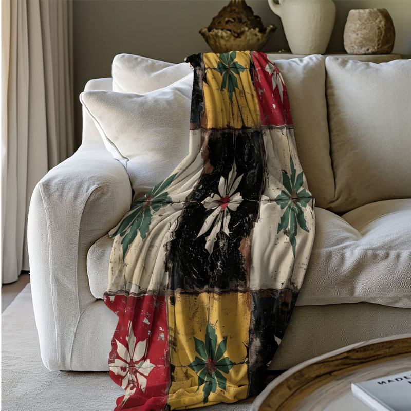 Jeté africain 1 pièce - Sherpa Premium, L 50 po x L 60 po