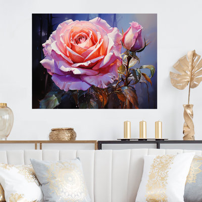 Pink Misty Rose Spectrum A Faint Ethereal Hue III - Rainbow Metal Wall Art
