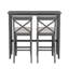 Ensemble de coin-repas de cuisine rectangulaire en bois de 48 po Farmhouse-131983104-131983110-131983111-131983112