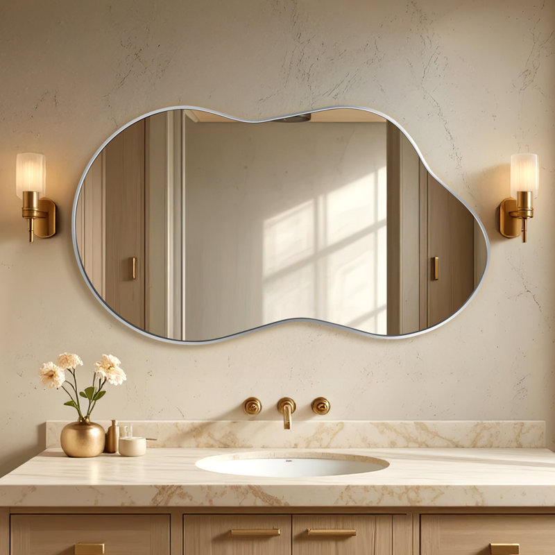 Miroir d'appoint 26 po x 46 po, Argent, 26 po x 46 po