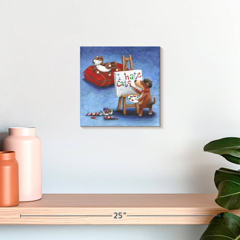 Ashelle I Hate Cats, 10" H x 10" W