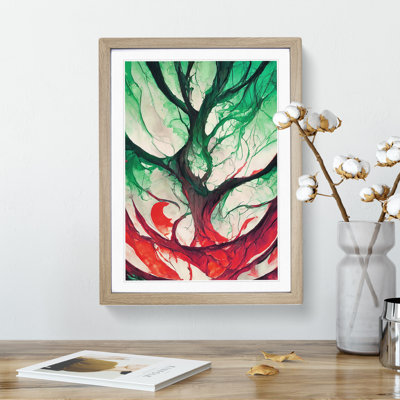 XV1022-438X Abstract Tree No.6 - Single Picture Frame Painting
