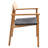 Amira Wood Premium All-Weather Wicker Outdoor Stacking Dining Armchair