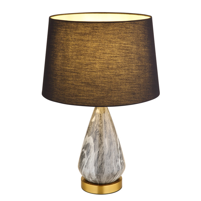 Balcke Metal Table Lamp, Gold colours, Black