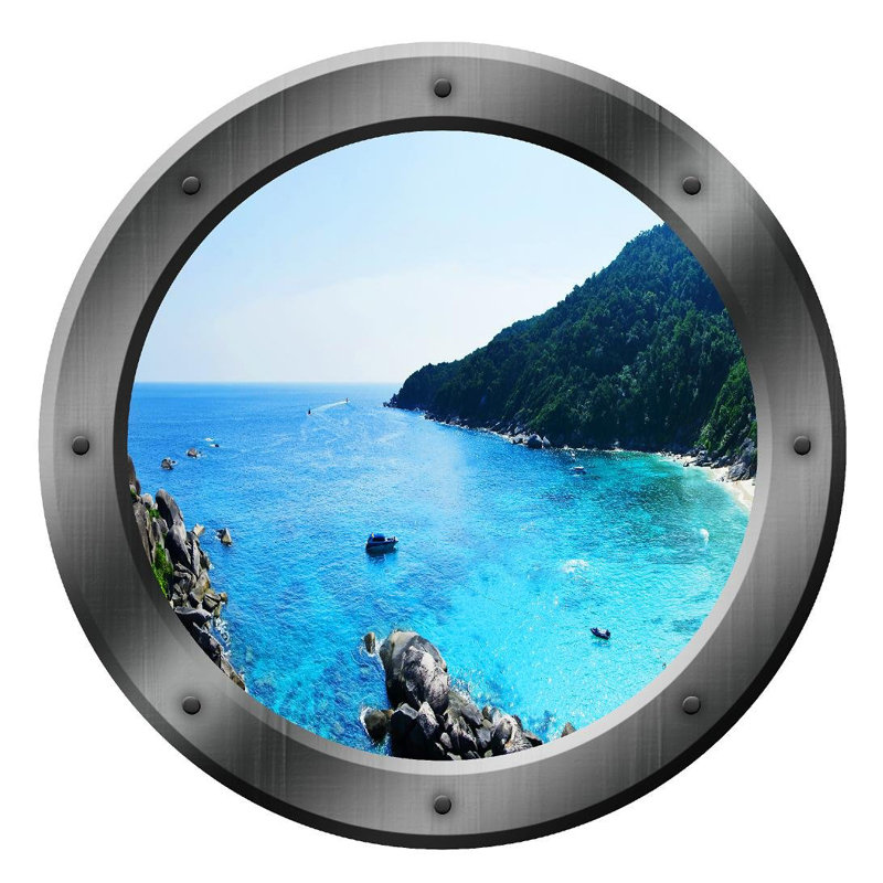 Décalcomanie murale océan sea view hublot