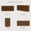 Buffet diagonal cannelé 63 "avec rangement 63"-1365680860