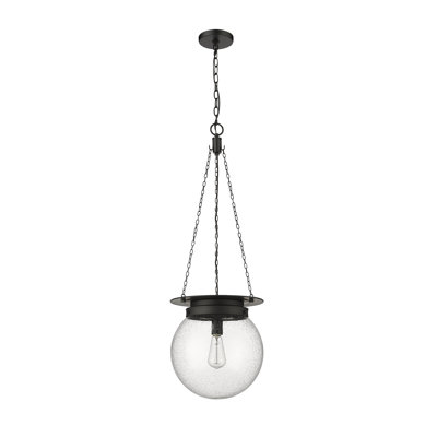 Zella Single Light Glass Dimmable Pendant