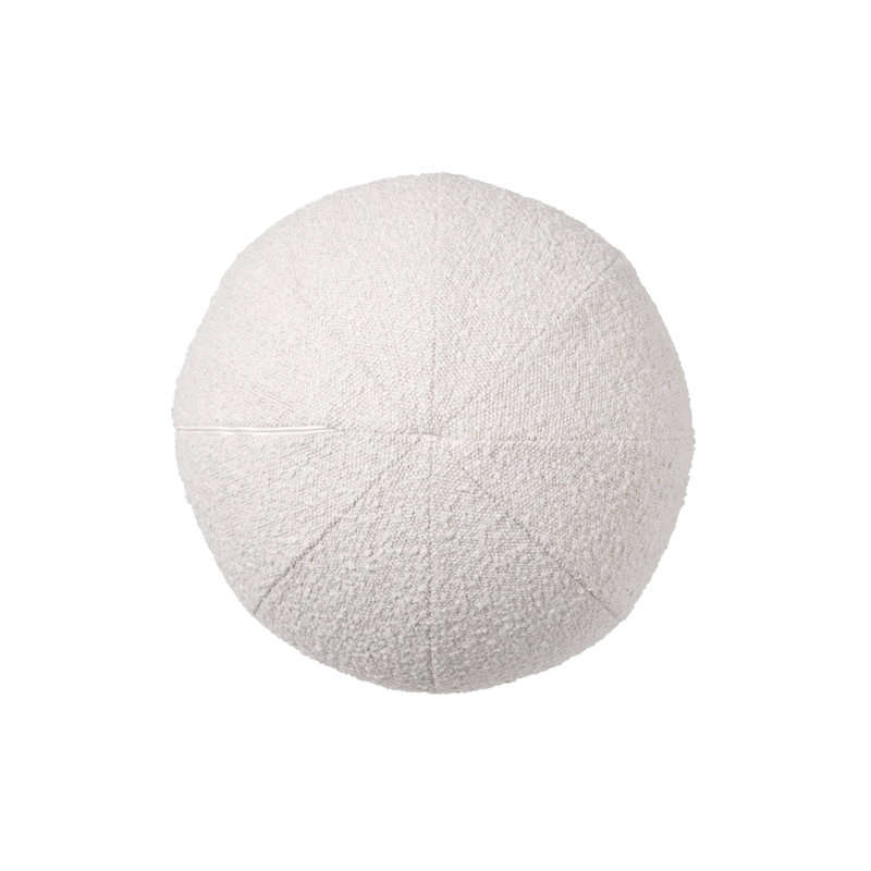 Palla Circular Pillow Cover & Insert, 14.57" x 14.57", Cream
