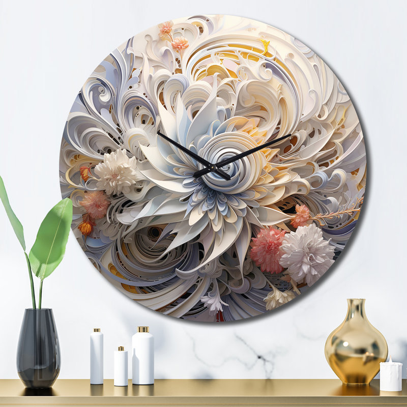 Horloge murale Cosmic Fractal, Grand