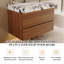Meuble-lavabo compact compact avec faux lavabo en marbre pour petits espaces