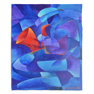 Couverture sherpae sax on wall